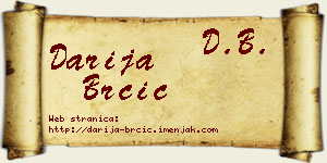 Darija Brčić vizit kartica